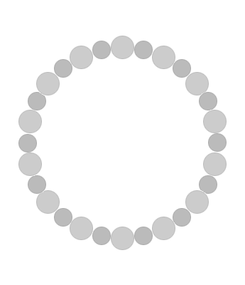 パワーストーンオーダーメイド 女性らしい6mm×8mmエレガントブレスレット - 上品な存在感