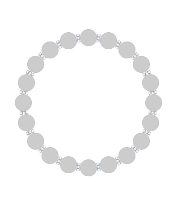 パワーストーンオーダーメイド 8mm×ロンデルブレスレット - 王道の可愛らしいデザイン