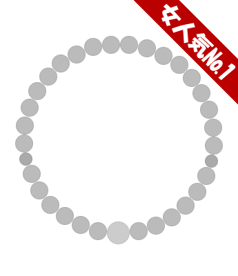 パワーストーンオーダーメイド レディース数珠、主玉6mm・親玉8mm - 女性らしい上品な一本