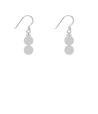 パワーストーンオーダーメイド 2粒の可愛らしい8mmシルバーピアス - 優雅な魅力を放つデザイン