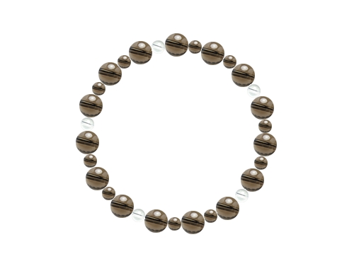 オーダーメイドブレスレット 4mm×8mm交互ブレスレット 女性に大人気！リピーター急増中！ 手首:15cm (1032366)