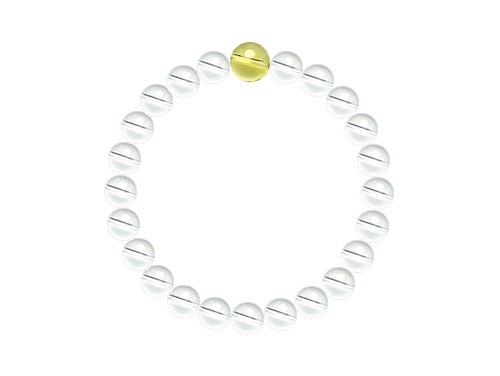 オーダーメイドブレスレット 8mm＋10mm (1ポイント) ブレスレット シンプルに最高の高級感 手首:17cm (1032379)