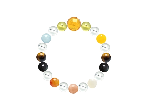 パワーストーンオーダーメイド カッコいい8mm+12mmブレスレット - 引き締まったデザイン (1033200)