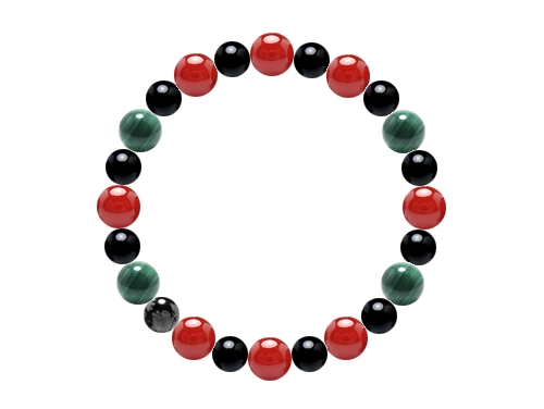 オーダーメイドブレスレット 魅力溢れる8mm×10mmブレスレット - スタイリッシュデザイン 手首:19cm (1033202)