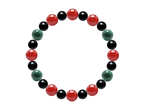 パワーストーンオーダーメイド 魅力溢れる8mm×10mmブレスレット - スタイリッシュデザイン (1033203)