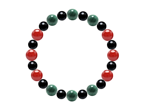 パワーストーンオーダーメイド 魅力溢れる8mm×10mmブレスレット - スタイリッシュデザイン (1033205)