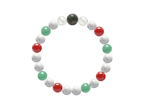 オーダーメイドブレスレット 高級感漂う8mm＋10mmブレスレット - クオリティの高い一本 手首:16cm (1033234)