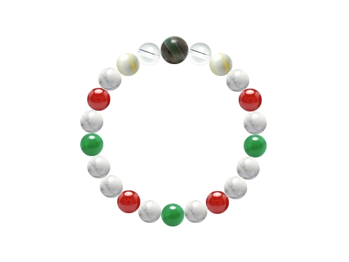 パワーストーンオーダーメイド 高級感漂う8mm+10mmブレスレット - クオリティの高い一本 (1033237)