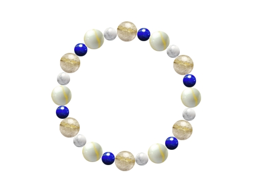 パワーストーンオーダーメイド エレガントな6mm×10mmブレスレット - 繊細ながらも目を引く (1033242)