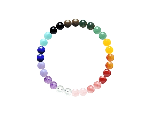 オーダーメイドブレスレット 女性大人気の6mmブレスレット - 身につけやすく女性に愛される 手首:15cm (1033258)