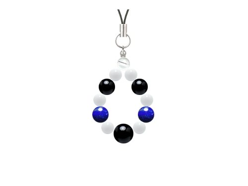 パワーストーンオーダーメイド 6mm×8mmに10mm1ポイントの開運ストラップ - 魅力溢れる (1033275)