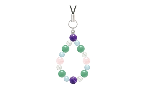 パワーストーンオーダーメイド 4mm×6mmおしゃれストラップ - 個性的で魅力的なデザイン (1033281)