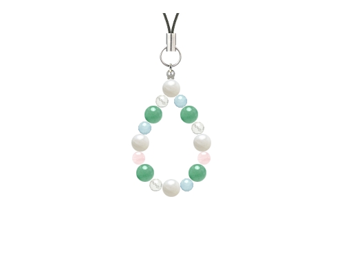 パワーストーンオーダーメイド 4mm×6mmおしゃれストラップ - 個性的で魅力的なデザイン (1033282)